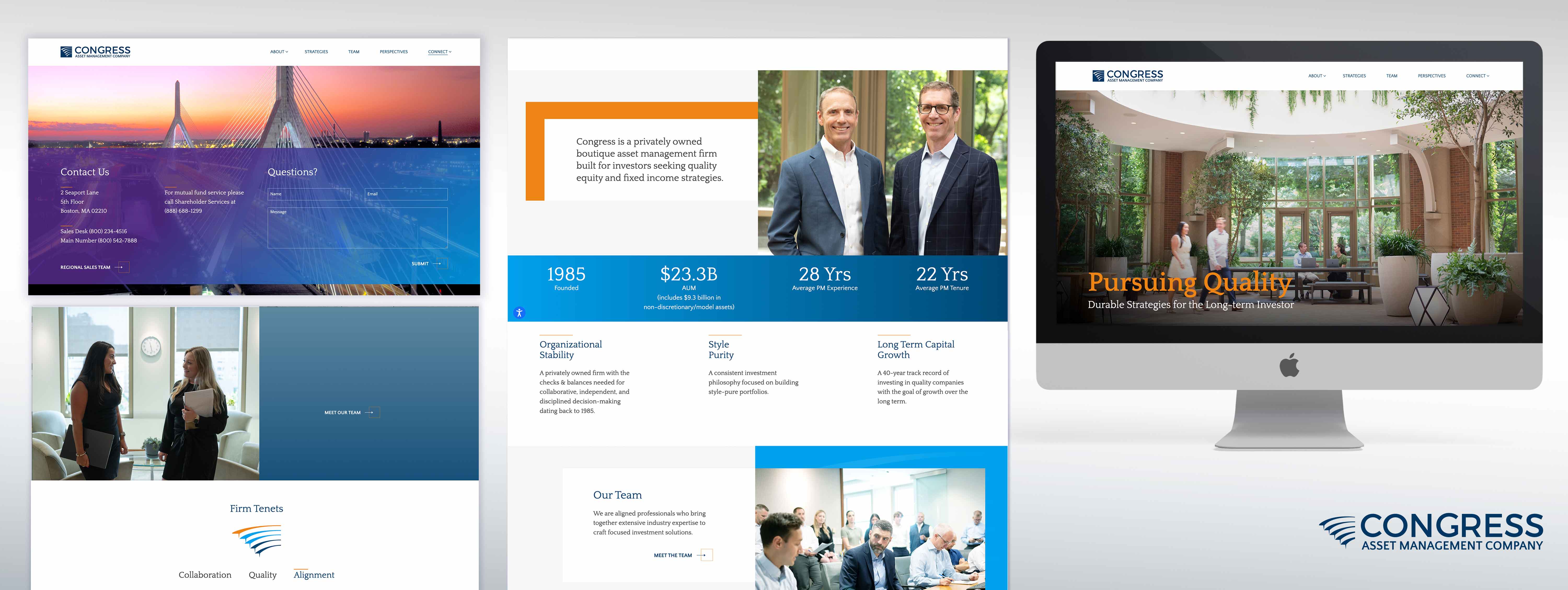 Asset Management Website Design